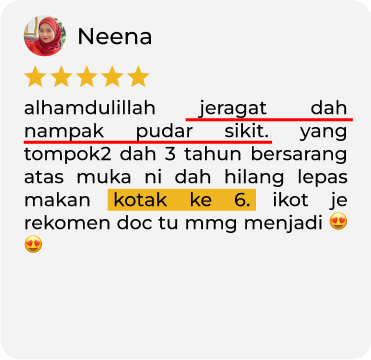 TESTIMONI PENGGUNA YANG DAH BERJAYA HILANGKAN JERAGAT DENGAN MELASMA CARE