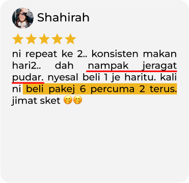 TESTIMONI PENGGUNA YANG DAH BERJAYA HILANGKAN JERAGAT DENGAN MELASMA CARE